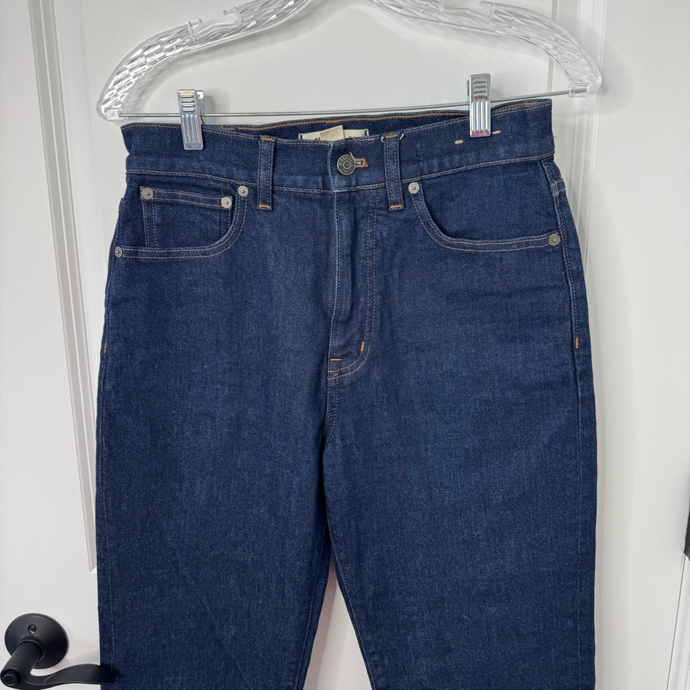 Madewell Women's Dark Blue 90’s straight jean 27 - Picture 2 of 11